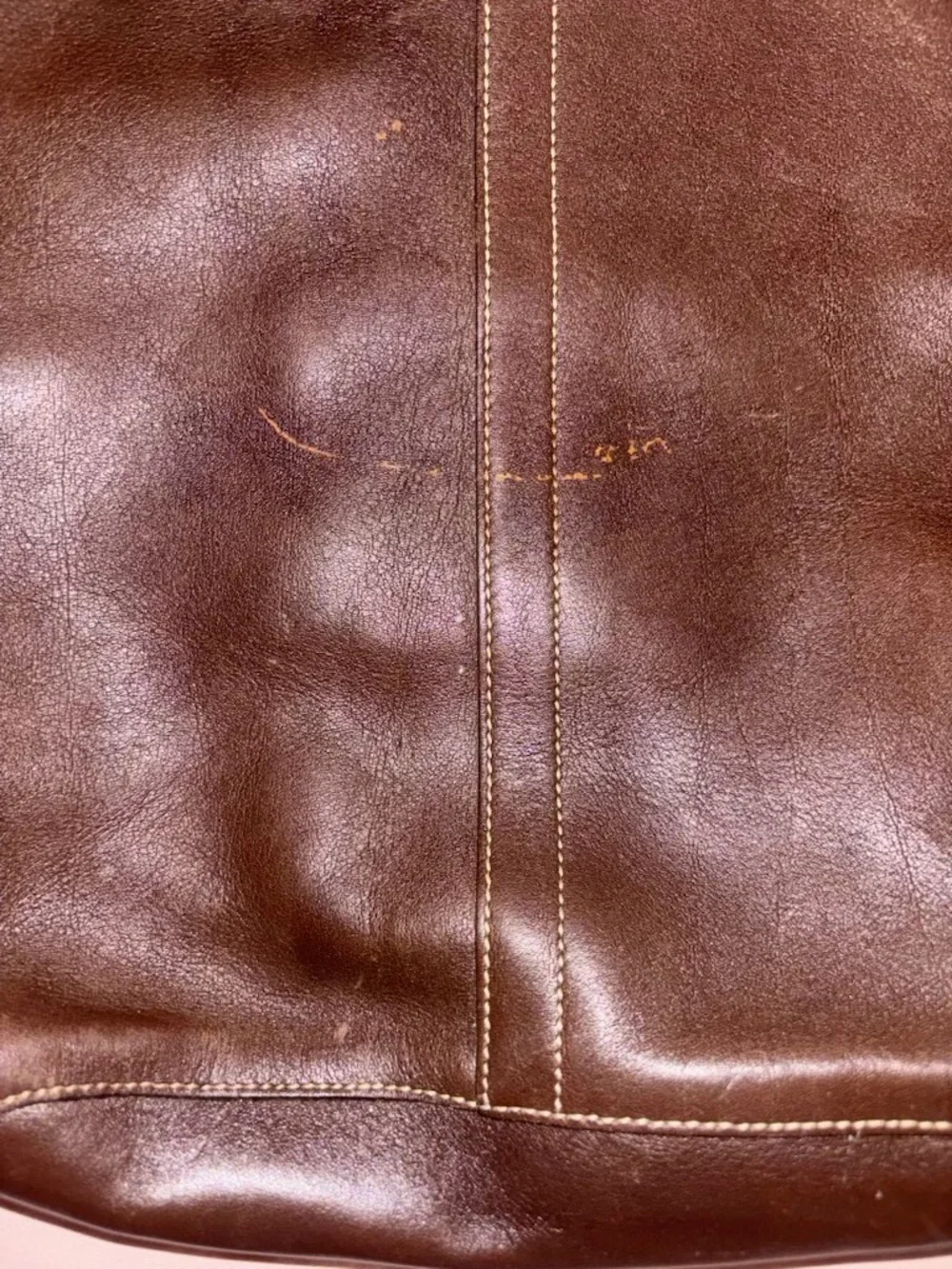 Coach Leather Crossbody Bag - Brown